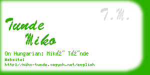 tunde miko business card
